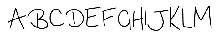 Handwriting Basics Regular Font UPPERCASE