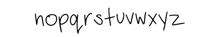 Handwriting Basics Regular Font LOWERCASE