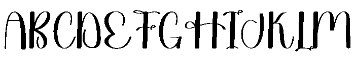 Handwriting Grandma Font UPPERCASE
