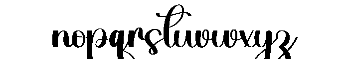 Handwriting Grandma Font LOWERCASE