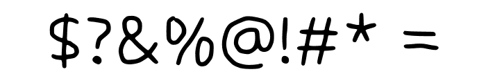 Handwriting Main Regular Font OTHER CHARS
