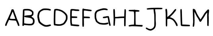 Handwriting Main Regular Font UPPERCASE