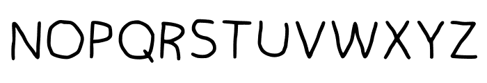 Handwriting Main Regular Font UPPERCASE