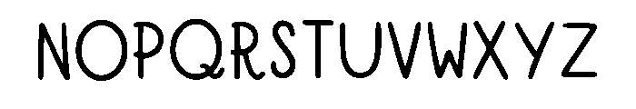 Handwriting Nia Gichi Regular Font UPPERCASE
