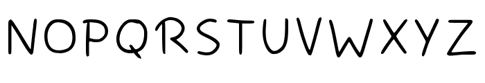 Handwriting Uwu By Moni Regular Font UPPERCASE
