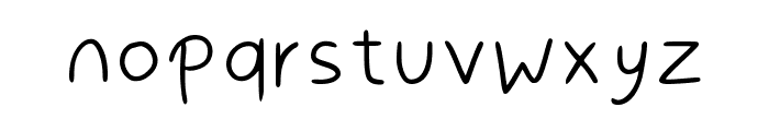 Handwriting Uwu By Moni Regular Font LOWERCASE