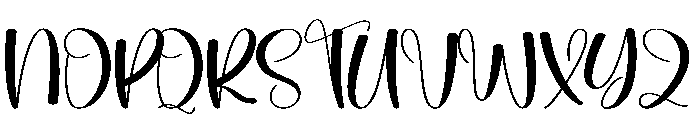 Handwriting2 Font UPPERCASE