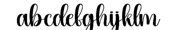 Handwriting2 Font LOWERCASE
