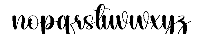 Handwriting2 Font LOWERCASE