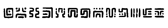 Handwritten Sheikah Runes FONT