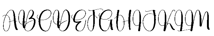Handwritten1 Font UPPERCASE