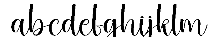 Handwritten1 Font LOWERCASE
