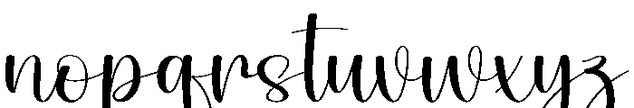 Handwritten1 Font LOWERCASE