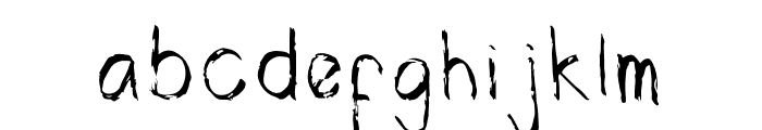 HandwrittenOrigiRegular Font LOWERCASE