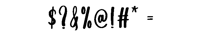 Handwritting Font OTHER CHARS