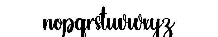 Handwritting Font LOWERCASE
