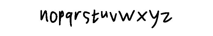 Handwrtsc Regular Font LOWERCASE