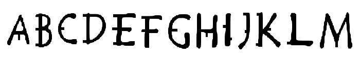 Handy Regular Font UPPERCASE