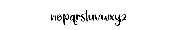 Handy Font LOWERCASE