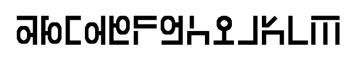 Hangeul Lookslike Regular Font LOWERCASE