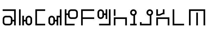 Hangeul Simplify Regular Font LOWERCASE