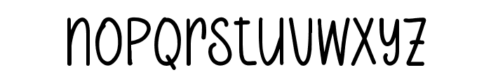 Hanging Christmas Font LOWERCASE