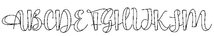 Hangout Font UPPERCASE
