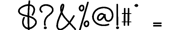 Hangouth Font OTHER CHARS