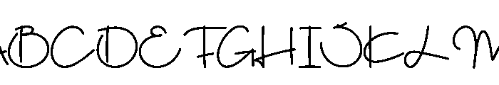 Hangouth Font UPPERCASE