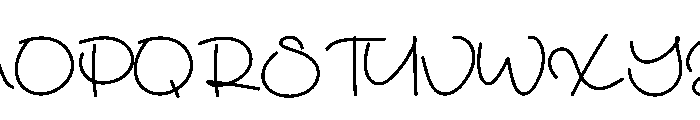 Hangouth Font UPPERCASE