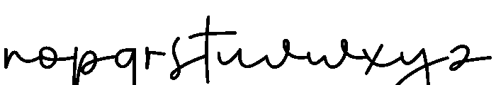 Hangouth Font LOWERCASE