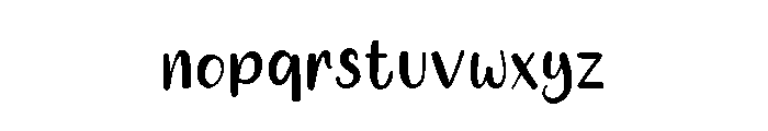 Hanimun Font LOWERCASE