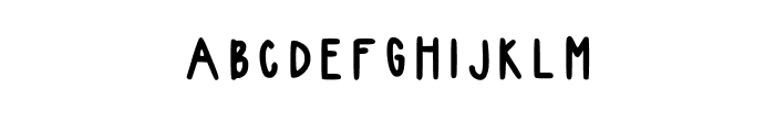 Hannahs Handwriting Regular Font UPPERCASE