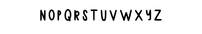Hannahs Handwriting Regular Font UPPERCASE
