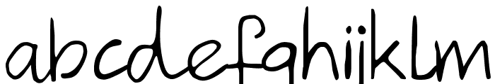 Hanoded Hand Font LOWERCASE