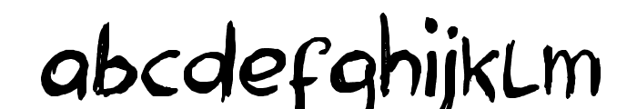 Hanoded Heavy Font LOWERCASE