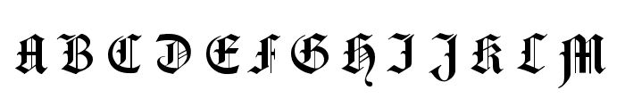 Hansa Gotisch UNZ1L Italic Font UPPERCASE