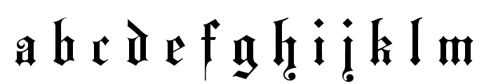 Hansa Gotisch UNZ1L Italic Font LOWERCASE