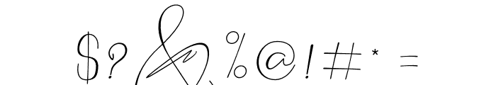 Hantoria Signature NoLigature Font OTHER CHARS