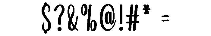 Hanwriting Beautiful Font OTHER CHARS