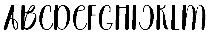 Hanwriting Beautiful Font UPPERCASE
