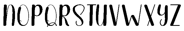 Hanwriting Beautiful Font UPPERCASE