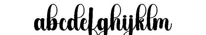 Hanwriting Beautiful Font LOWERCASE