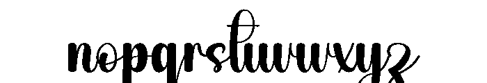 Hanwriting Beautiful Font LOWERCASE