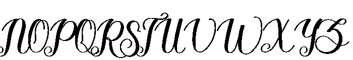 Happines Font UPPERCASE