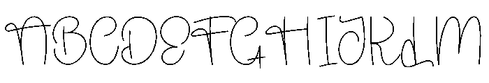 Happiness2 Font UPPERCASE