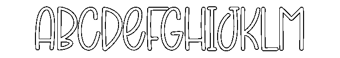 Happy Alphabet Font UPPERCASE