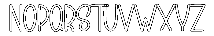Happy Alphabet Font UPPERCASE