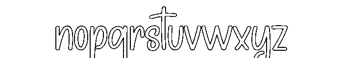 Happy Alphabet Font LOWERCASE