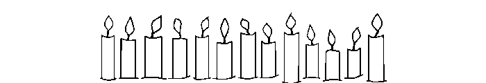 Happy Birthday Candles Regular FONT